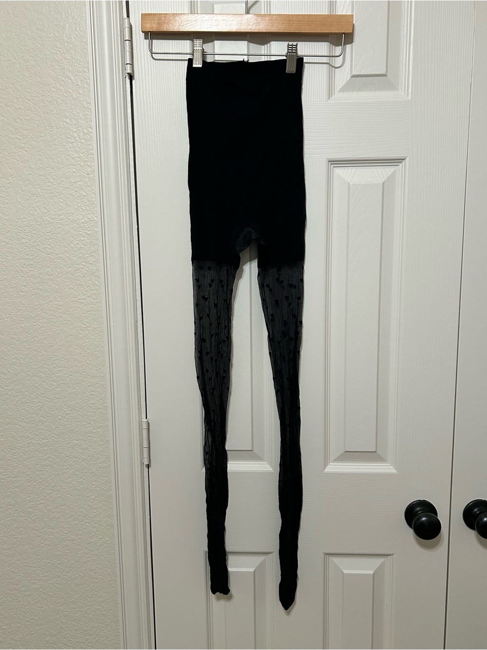 Anthropologie Heart Sheer Tights NEVER WORN OS feminine love balletcore